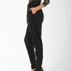 Pam & Gela Studded Pants with Tie Sash